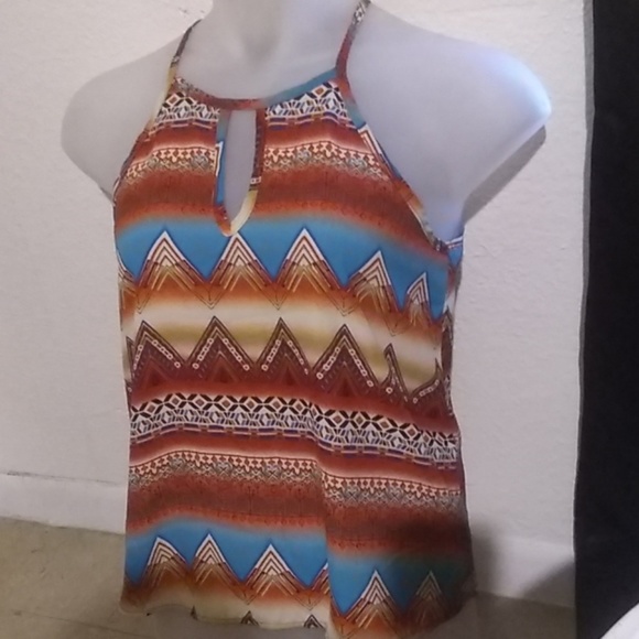 🍁A'gaci Multicolor Blouse Size L - Picture 4 of 7